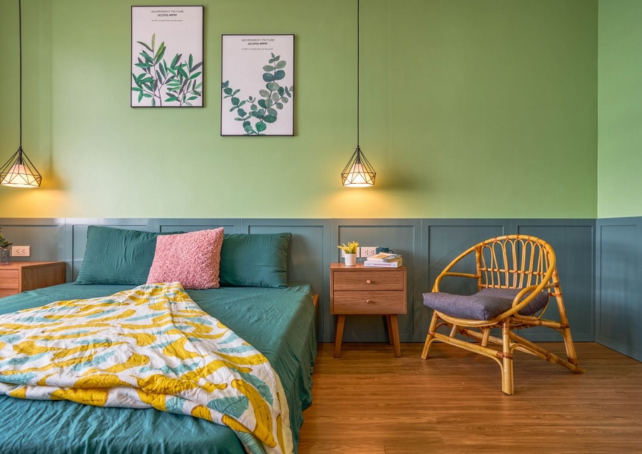 Mẫu nội thất phòng ngủ hiện đại do Green House thiết kế và thi công
