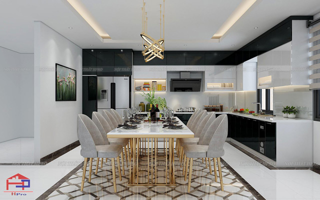 Mẫu nội thất phòng bếp đẹp do Việt Linh thiết kế