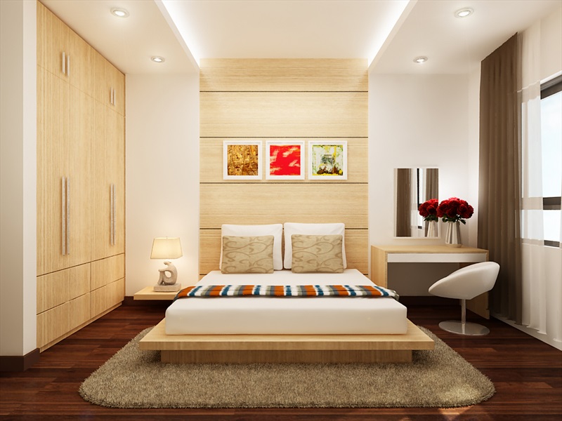 Mẫu nội thất phòng ngủ bằng gỗ do Lộc Gia thiết kế