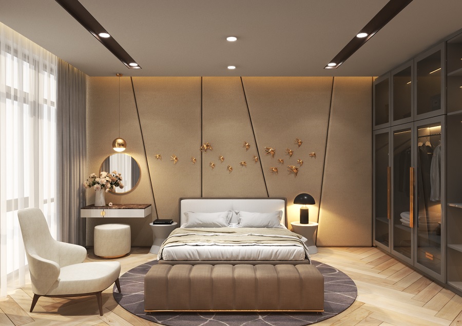 Mẫu nội thất phòng ngủ Luxury