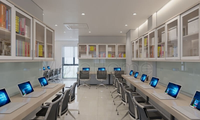 Thiết kế nội thất văn phòng của Morehome giúp mang đến không gian làm việc hiện đại mà tiện nghi