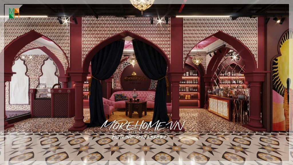Thiết kế nội thất showroom Saffron do Morehome thiết kế