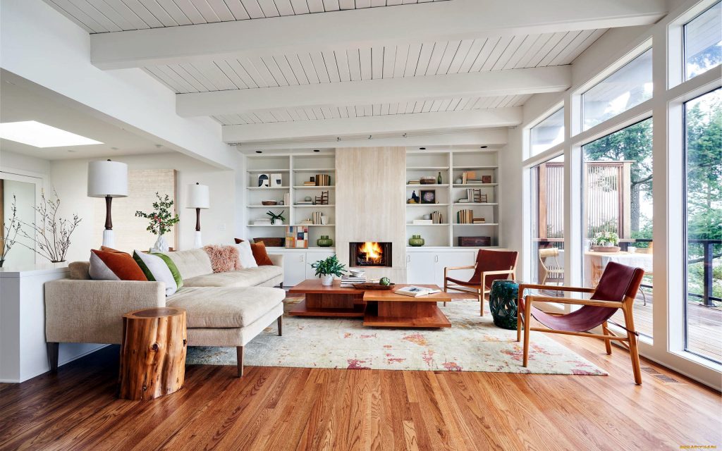 Nội thất bằng gỗ thường mang đến không gian sang trọng và đẳng cấp cho phòng khách
